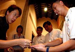 Street magic performances